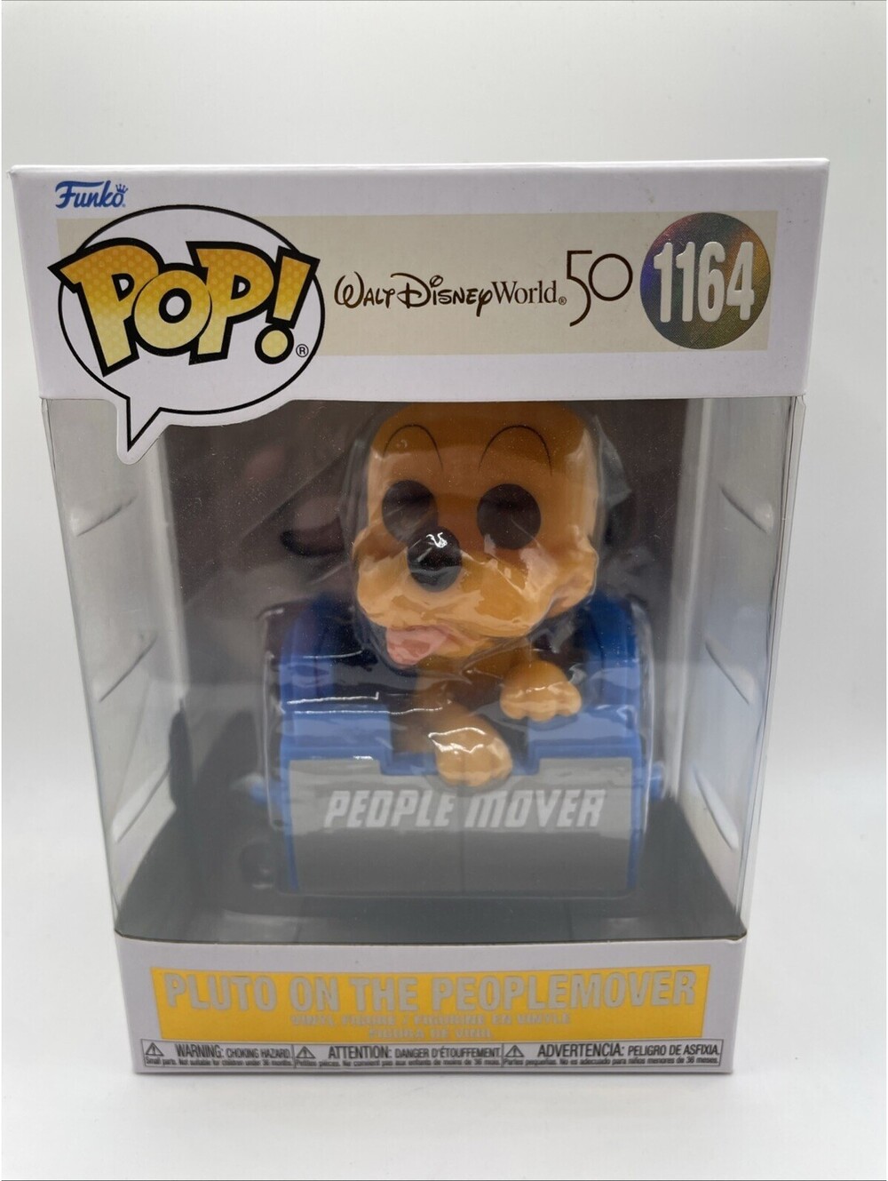 Funko Pop Walt Disney World 50th #1164 Pluto On The People Mover Vinyl Figure